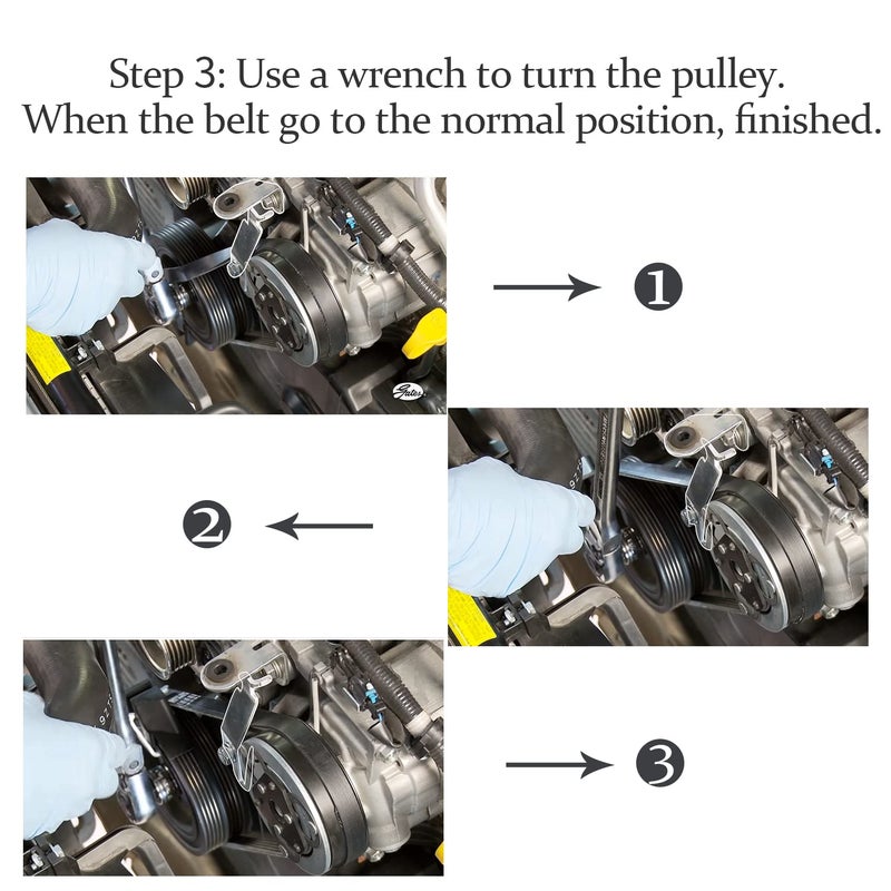 Mekar 91031 Stretch Belt Installation Engine Tool, Compatible with Subaru Impreza Forester Outback 2.5L Engines - Image 4